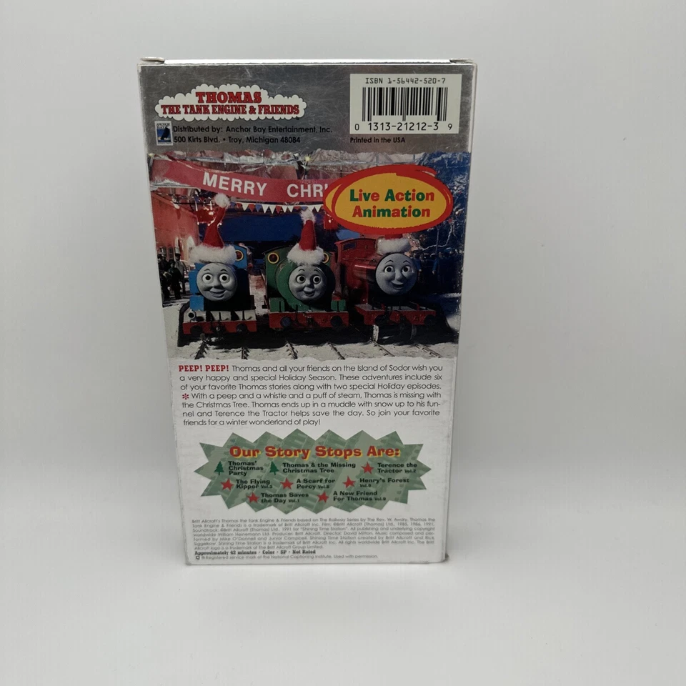 1994 Thomas The Tank Engine And Friends Christmas Party VHS George Carlin OOP FS - Image 2 of 4