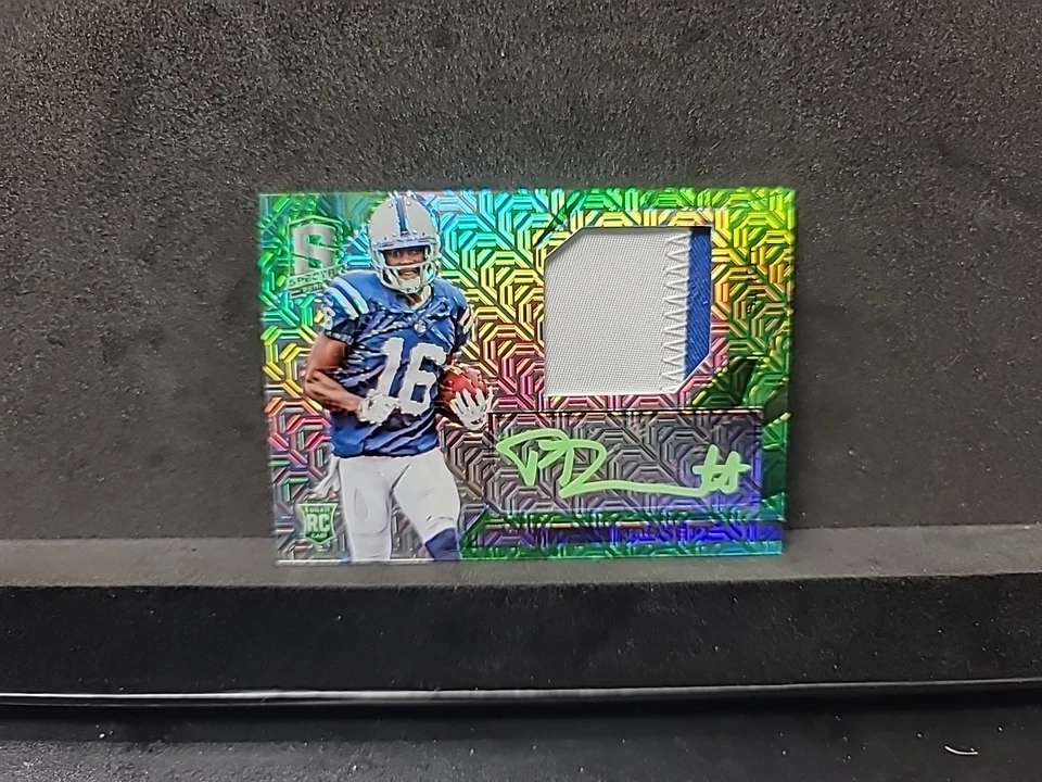 2015 Panini Spectra Phillip Dorsett #GJ-PD Neon Green Prizm 7/25 Neon Ink (PA) - Image 2 of 4