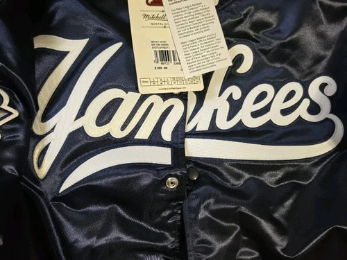 NEW YORK YANKEES MITCHELL & NESS 2000 SUBWAY SERIES JACKET SIZE XLARGE NEW TAGS! image 4