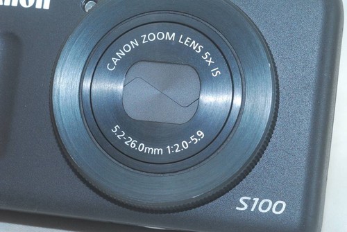 Canon PowerShot S100 Black 12.1MP 5x Optical Zoom Compact Digital Camera w/Box - Picture 3 of 8