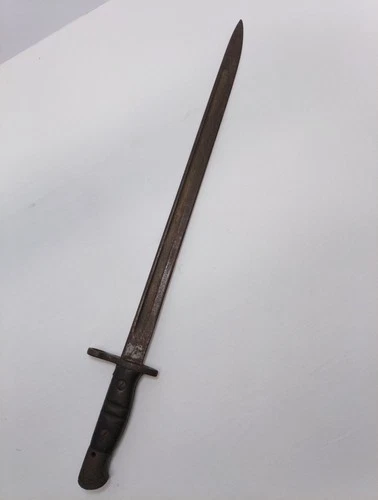 WW2 Bayonet Military Antique US Army WWII Wooden Handle Cool Art History