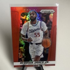2024-25 Panini Prizm Deca 167 Derrick Jones Jr. Los Angeles Clippers Red 63/199