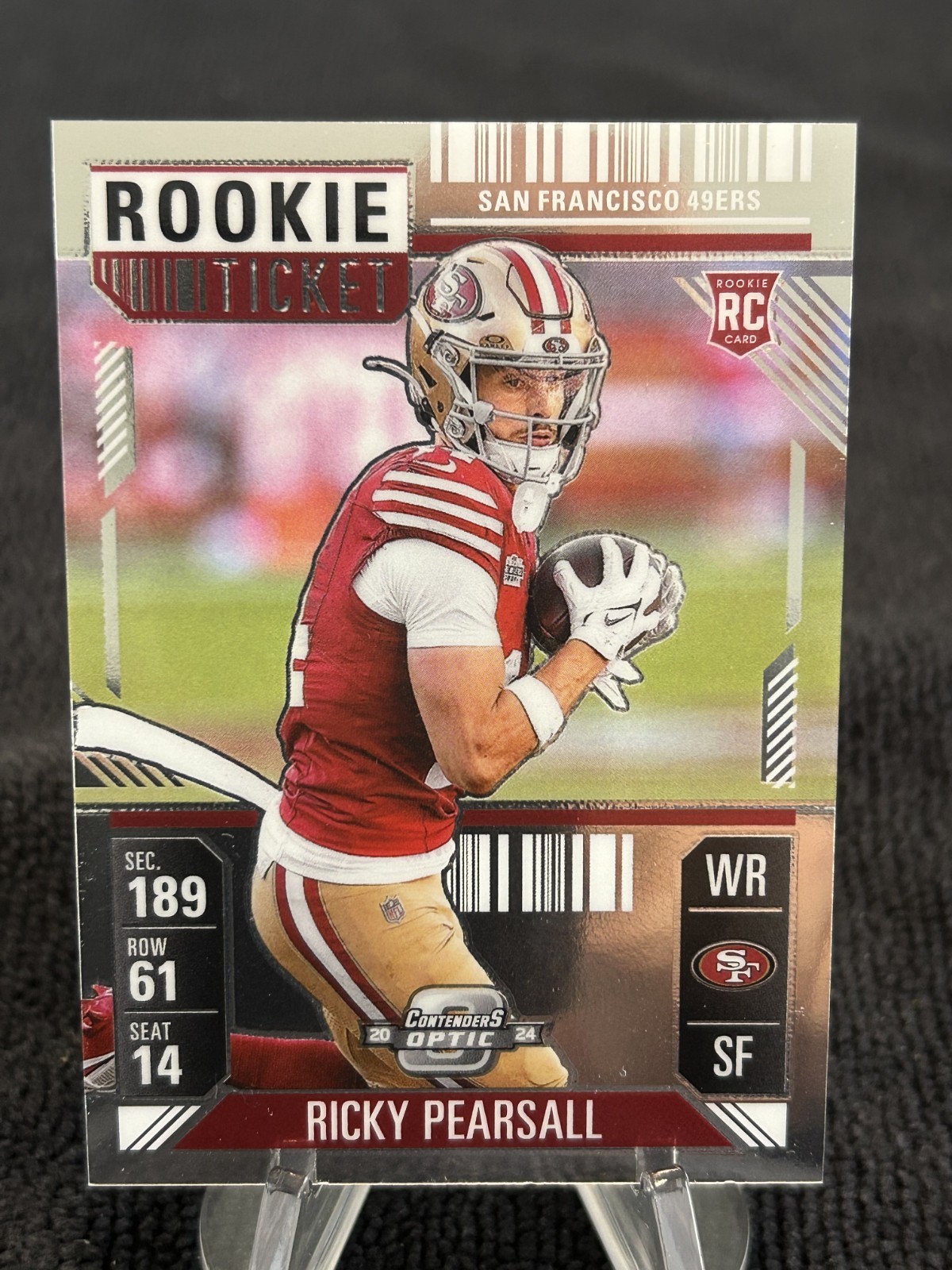 🔴 2024 Panini Contenders Optic - Rookie Ticket Ricky Pearsall #92 RC 🎟️ Hot!
