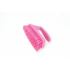 Scrub Brush with Iron Shaped Handle and Stiff Bristles Heavy Duty Scrubber