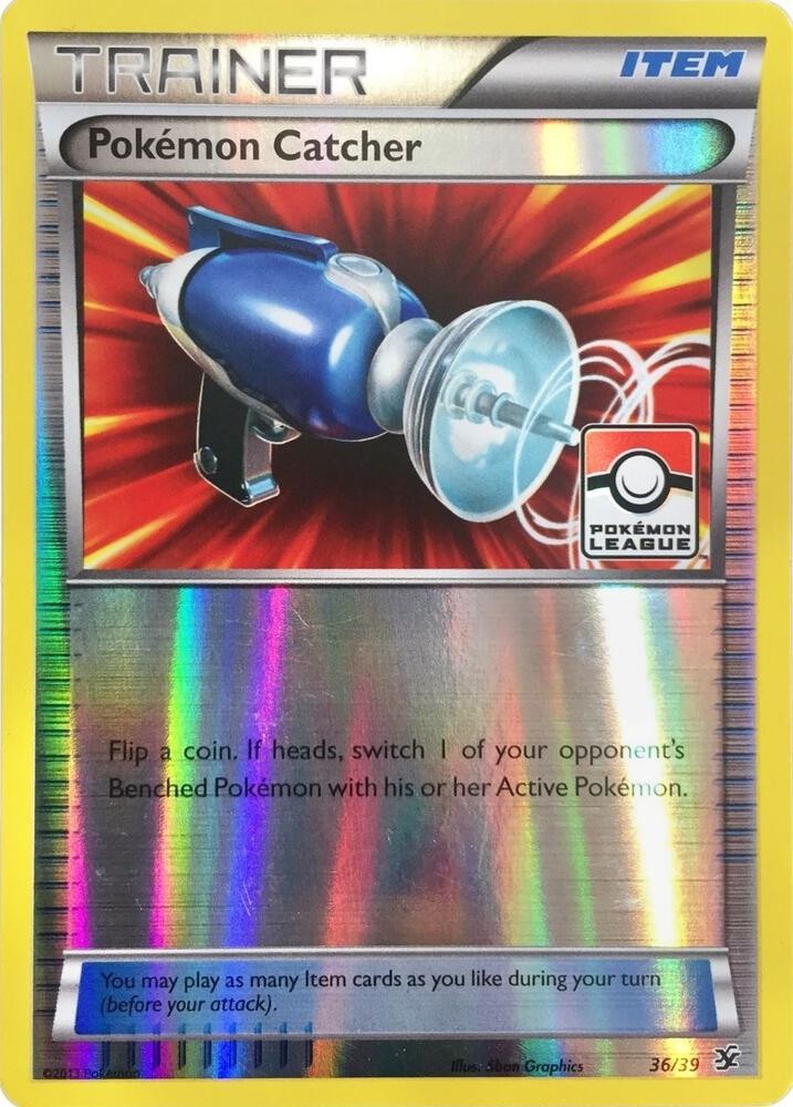 Pokemon Catcher - 36/39 - Pokemon XY Kalos Starter Holo League Promo LP