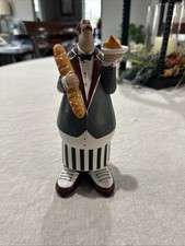 waiter butler statue with tray Bread game room man cave kitchen decor fat tony