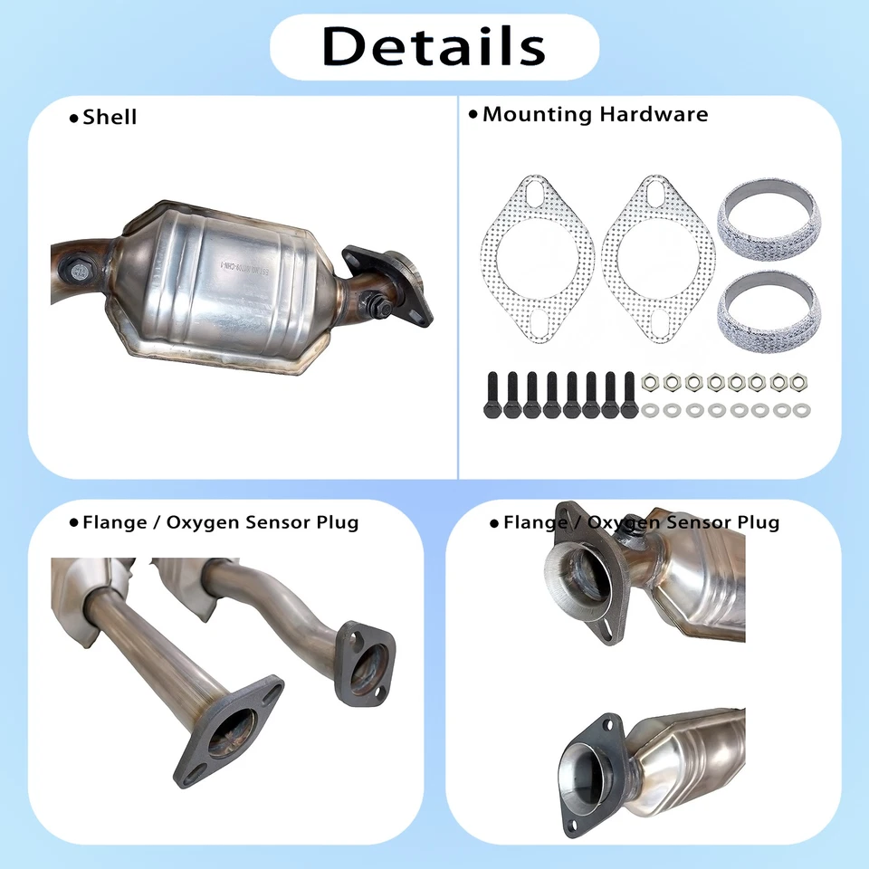 Convertidor catalítico para Ford Crown Victoria Mercury Grand Marquis 2002-2011 4,6 L Foto 2 de 4
