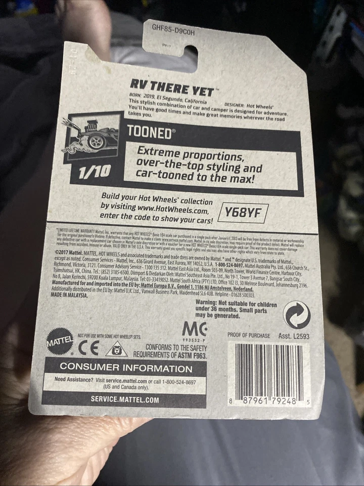 Hot Wheels RV There Yet #37/250 Tooned(1/10) Blue/Silver - Image 2 of 2