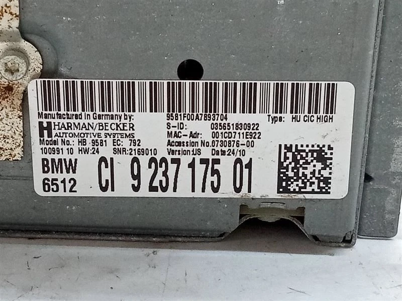 2011 BMW 750LI AM FM CD-ресивер CI92371750 - Изображение 2 из 4