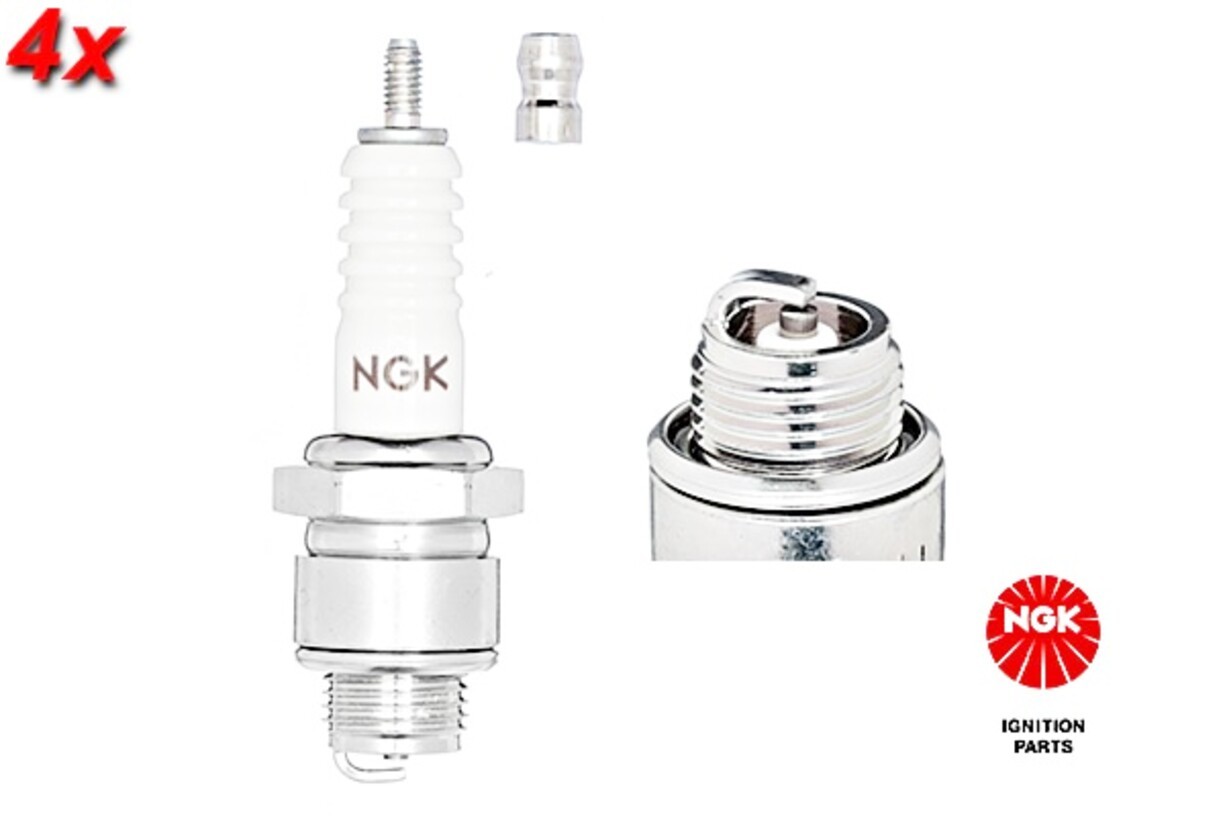 NGK 4x Spark Plug For OPEL Diplomat A VOLVO P 121 Pv 544 59-69 89057-3400