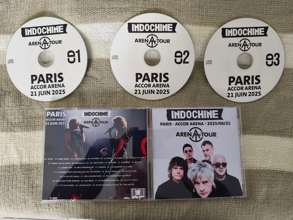 Triple CD Indochine Paris Accor Arena 2025-06-21 - Audience recording - Image 2 of 4