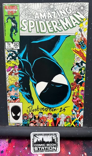 Amazing Spider-Man #282 Raw VF/NM SIGNED Joe Rubinstein Anniversary Cover 1996