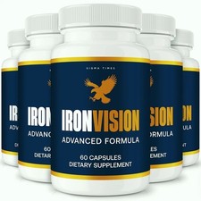  5 Pack Iron Vision Pills Support Healthy Eye Function IronVision 300 Capsules