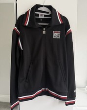 VISION STREET WEAR Black Zip Up Jacket - Large - Skateboard Skater Metal Wear