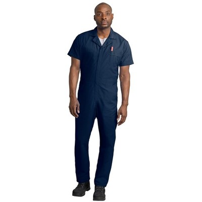 High-Performance Navy Speedsuit for Men - Breathable, Wrinkle-Resistant Workwear