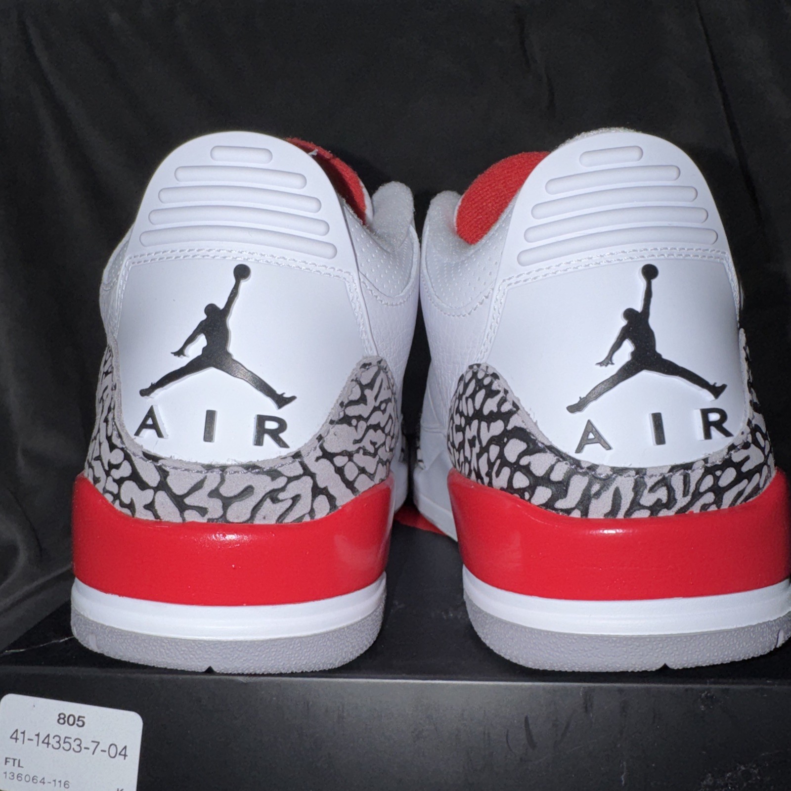 Nike Air Jordan 3 Size 9 Hall of Fame Edition 136064-116 Brand New thumbnail 3