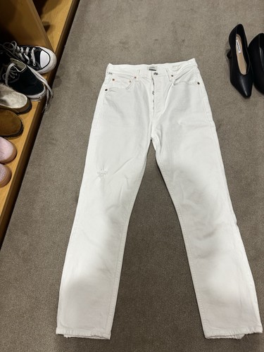 Citizens Of Humanity Jolene White Cropped Jeans Size 27