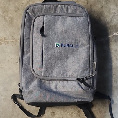 Targus 15'' Gray Black Polyester Laptop Backpack w/ USB Port & Partitions