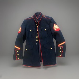 US Marines USMC Enlisted Dress Blue Male Jacket Coat Size 38 Regular