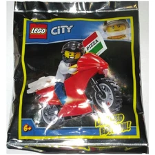 LEGO City Pizza Delivery Biker Foil Bag 951909 (SEALED)