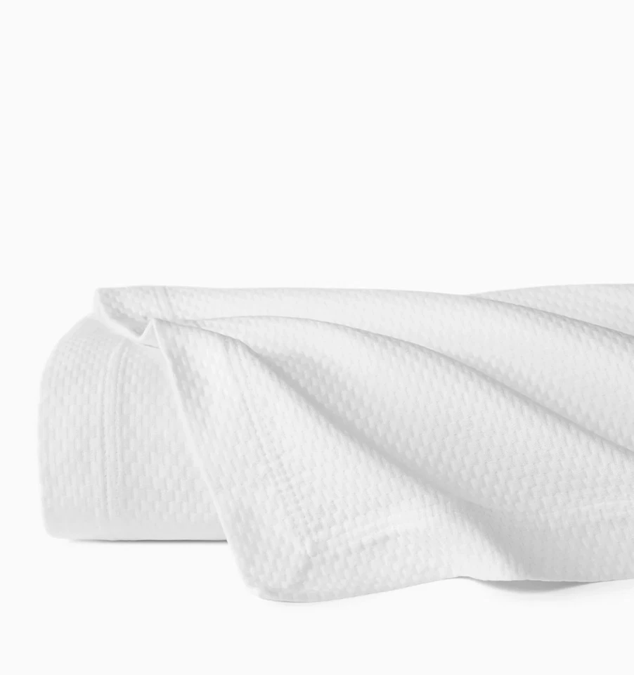 Sferra Perrio Blanco Reina Cobertor Motivo Geométrico Algodón Matelassé Portugal NUEVO Foto 3 de 4