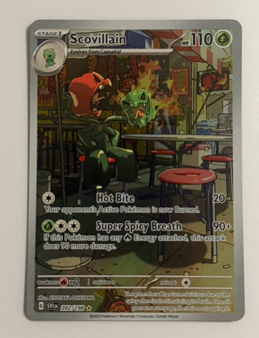 Pokémon TCG Scovillain Scarlet & Violet Card 202/198 NM Condition