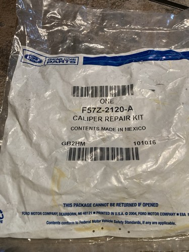 Genuine Oem Ford F57Z-2120-A caliper repair kit, free shipping