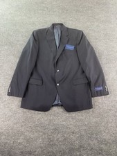 NWT Jack Victor Suit Jacket 46 L Blue Wool Verona Montreal Classic Defects