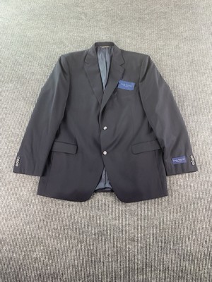 NWT Jack Victor Suit Jacket 46 L Blue Wool Verona Montreal Classic *Defects
