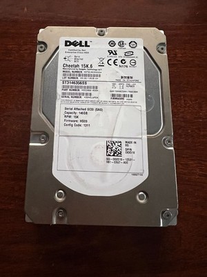 Dell Cheetah 15K.5 146 GB,Internal,15000 RPM,3.5'' (XX518) HDD 70% Health