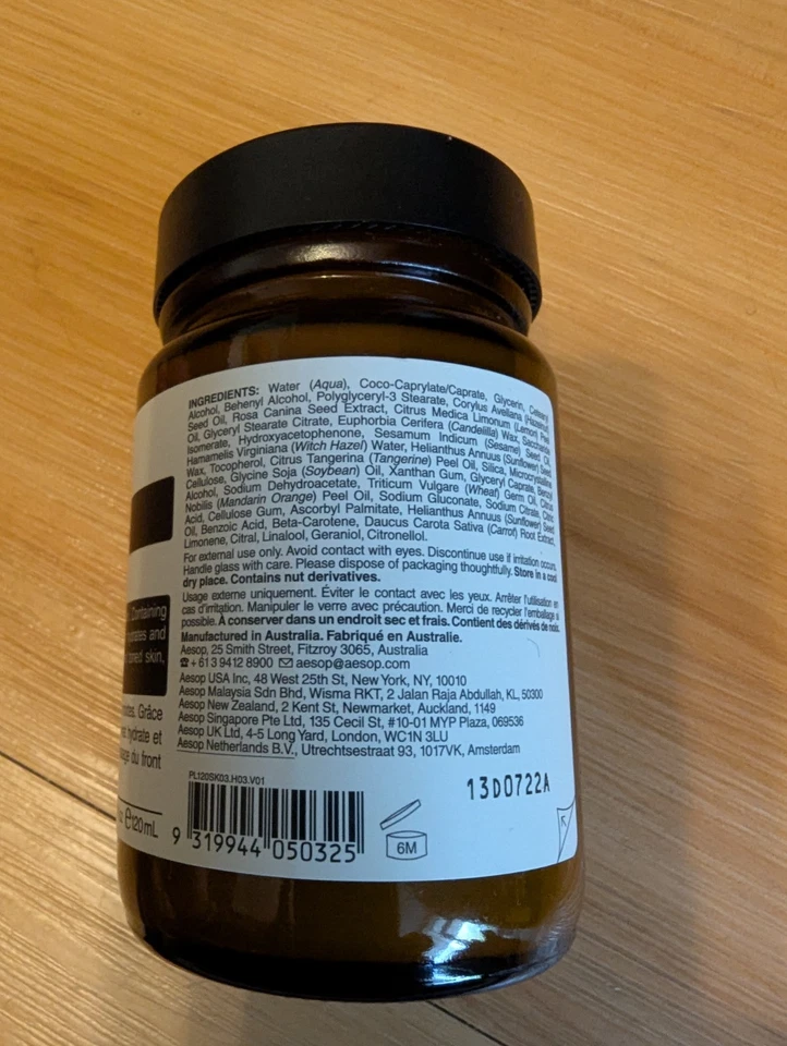 Увлажняющий крем для лица Aesop Mandarin 120 мл - Изображение 3 из 3