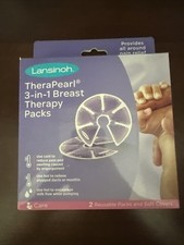 Lansinoh TheraPearl 3-in-1 Hot Cold Breast Therapy Packs With Covers Voilet