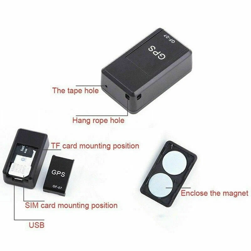 Magnetic Mini GPS Real Time Car Locator Tracker GSM/GPRS Tracking Device US GF07 - Image 3 of 4