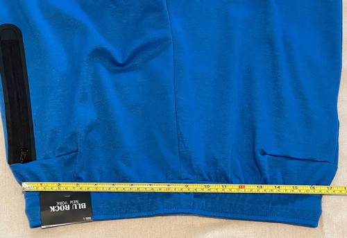 Blu Rock New York Men's Zip Pocket Jogger Sweat Shorts Blue Size Large Baggy NWT - Picture 5 of 17