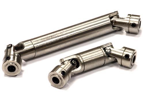 Billet Machined Universal Drive Shaft Set (2) for Custom 1/14 Semi-Tractor Truck - Picture 1 of 1