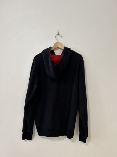 SUPREME CONTRAST ZIP UP HOODED SWEATSHIRT SS18 - Sz M Black Jacket Hoodie Street - Picture 7 of 15