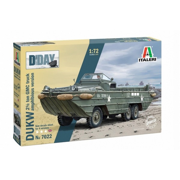 Italeri 7022 1:72 Dukw Amphibious Truck 510007022-image