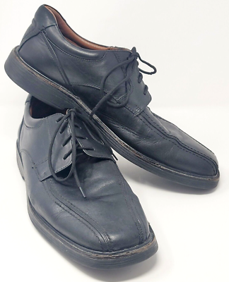 Johnston & Murphy Mens Sz 10.5M Leather Black Dress Shoes  display picture 3