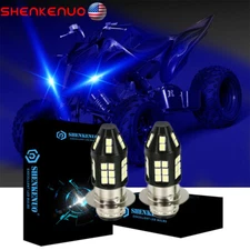 2x H6M Ice Blue 8000K LED Headlight Bulbs For Yamaha Raptor 700 700R 2006-2018