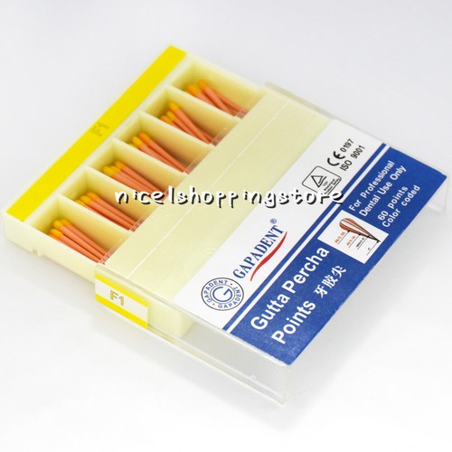 60 Pcs/Box Dental Endodontic Obturation Gutta Percha Points F1 F2 F3 Universal - Picture 12 of 27