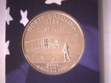 2001 S 25C North Carolina Proof 50 States Quarter **FREE SHIPPING**