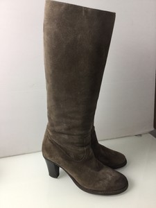 taupe suede tall boots