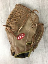 Vintage Rawlings Baseball Glove Leather Shell 11  R Hand Throw Kids Mitt PP11OBR