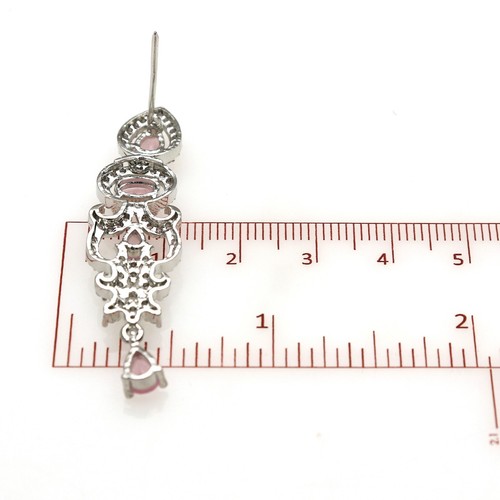 Elegant Cz Braut Halskette und Ohrringe Im Set Mehrere Farben für Damen - Bild 110 von 110