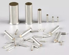 50-1000x AWG 22 - 2/0 Gauge Uninsulated Wire Ferrules Crimp Copper Tinned