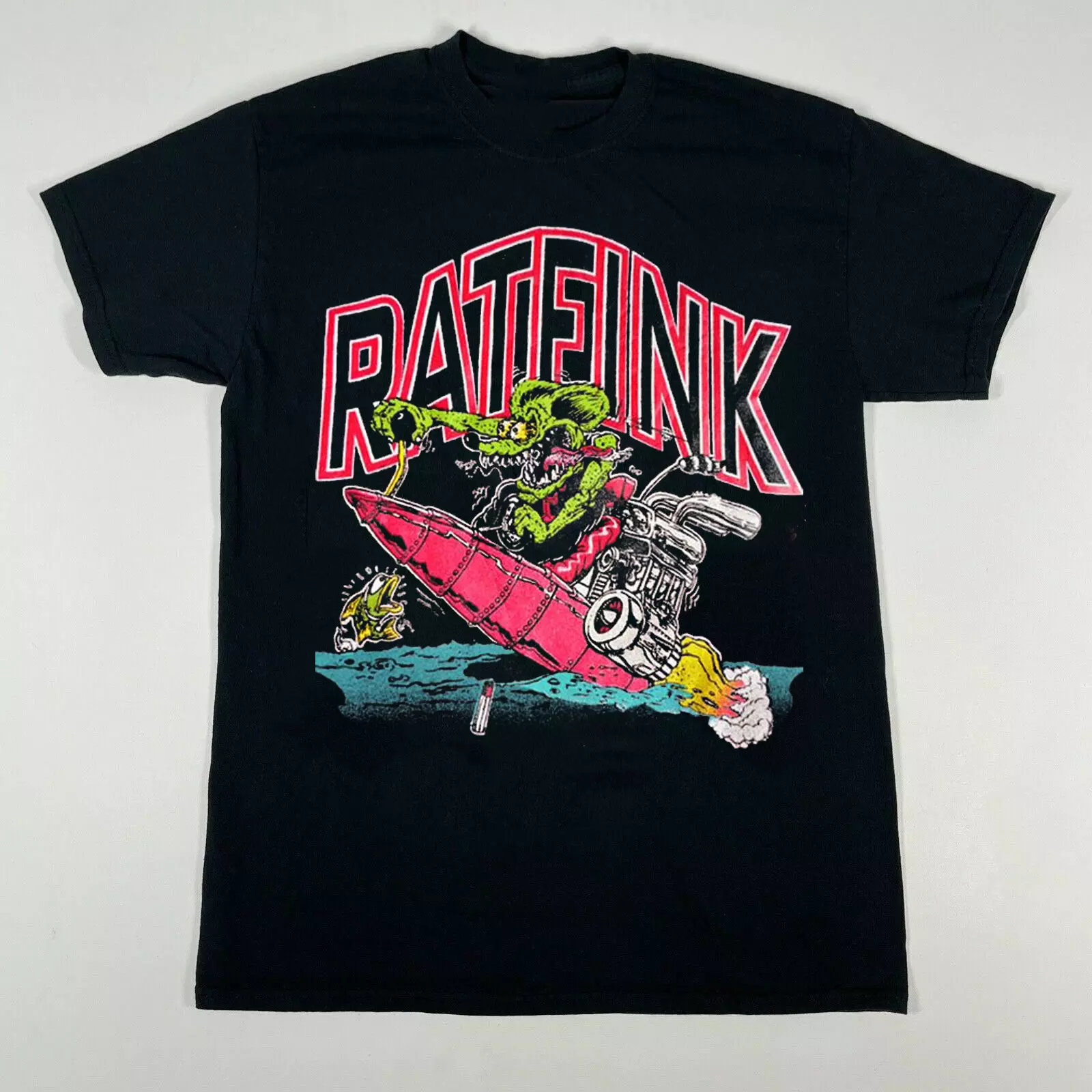 PORKCHOP×Rat Fink TEE Official Rat Fink Heavy Chevy T-shirt Ed Big Daddy Roth Men's