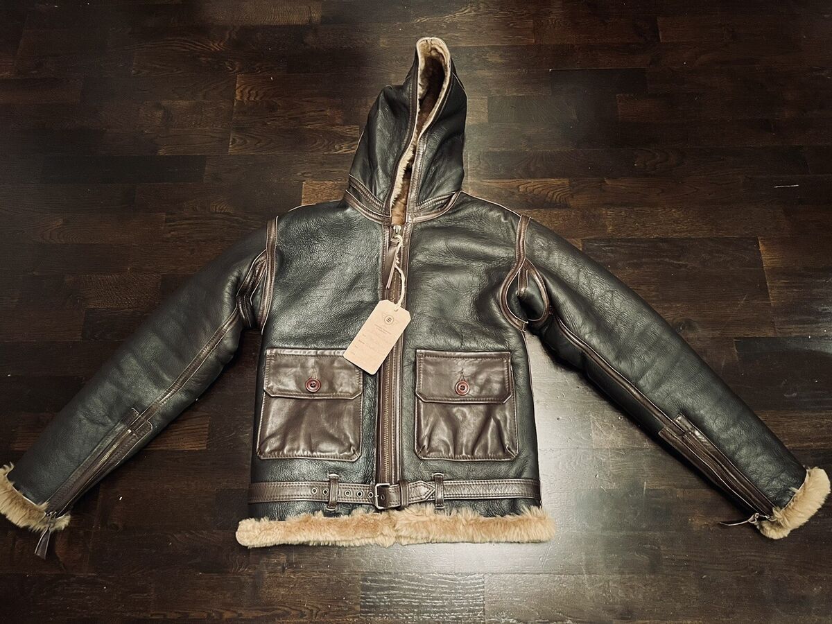Simmons Bilt Coastal Command Shearling Leather Sheepskin Simmons Bilt Coastal Command Shearling Leather Sheepskin