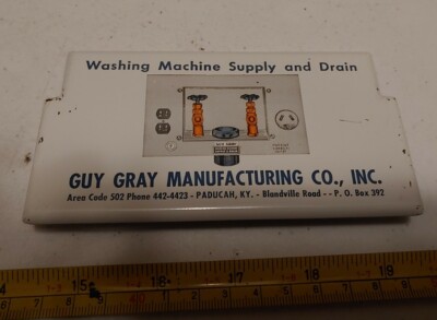 Vtg Guy Gray Manufacturing Co Washing Machine Supply & Drain Paducah Kentucky