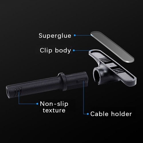Desktop Wire Cable Organizer Mouse Cable Clamp Mouse Bungee Cable Holder Clip - Afbeelding 3 van 6