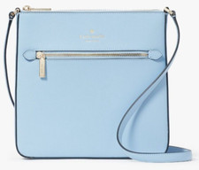 Kate Spade Sadie North South Crossbody Celeste Blue Leather K7379 NWT $299 FS Y